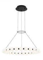 Orbet Chandelier, Integrated LED, Black, 30"W(700OBT30B-LED927 70PGAL8)