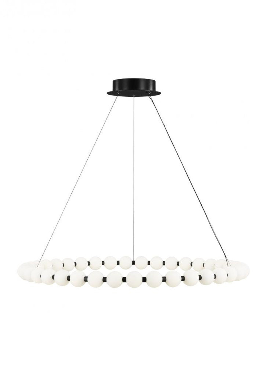 Orbet Chandelier, 1-Light, LED, Nickel, 36.1"W (700OBT36N-LED927 70PGALD)