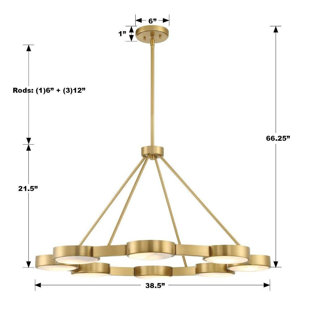 Bailey Street Home - 49-BEL-5145043 - William Street - 8 Light Chandelier-21.5 Inches Tall and 38.5 Inches Wide