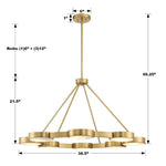 Bailey Street Home - 49-BEL-5145043 - William Street - 8 Light Chandelier-21.5 Inches Tall and 38.5 Inches Wide
