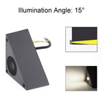 Triangle In-Wall Step Lights 110-220V LED Outdoor Wall Mounted Stairs Lights for Courtyard Garden