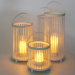 Outdoor Waterproof Garden Light Rechargeable Portable Cage Landscape Lighting with US Plug