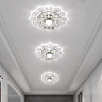 Flower Effect Entryway Lighting Crystal Metal LED Flush Mount Ceiling Light for Baby Kids