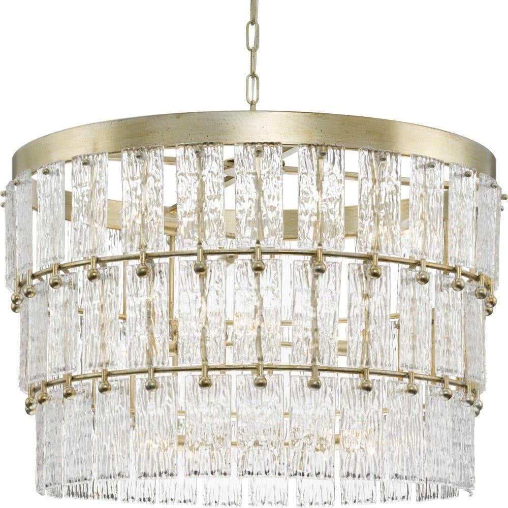 Progress Lighting - P400368 - Chevall - 9 Light Chandelier In Modern Style-23.5 Inches Tall and 32 Inches Wide