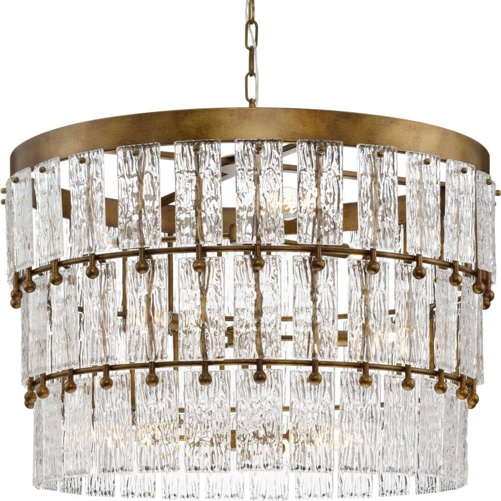 Progress Lighting - P400368 - Chevall - 9 Light Chandelier In Modern Style-23.5 Inches Tall and 32 Inches Wide