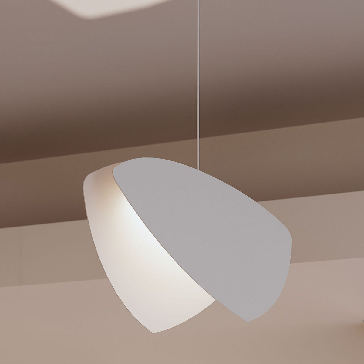Papillonsï¿½?36"W Satin White 24-Light LED Pendant Light
