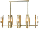 Passage 52.1" Wide 8-Light Ink Pendant With Frosted Glass Shade