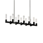 Modern Forms - PD-30854-BK - Cinema - 86W 12 LED Chandelier In Contemporary Style-13 Inches Tall and 54 Inches Wide