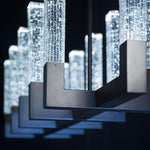 Modern Forms - PD-30854-BK - Cinema - 86W 12 LED Chandelier In Contemporary Style-13 Inches Tall and 54 Inches Wide
