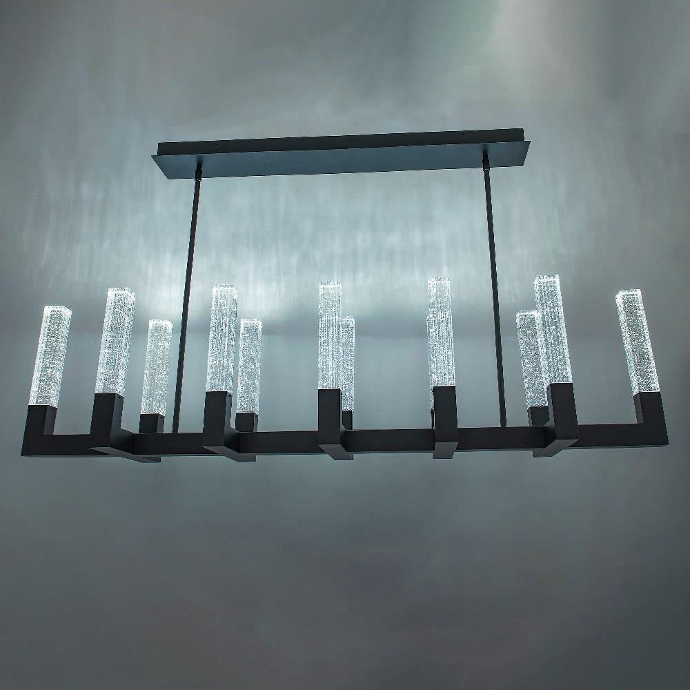 Modern Forms - PD-30854-BK - Cinema - 86W 12 LED Chandelier In Contemporary Style-13 Inches Tall and 54 Inches Wide
