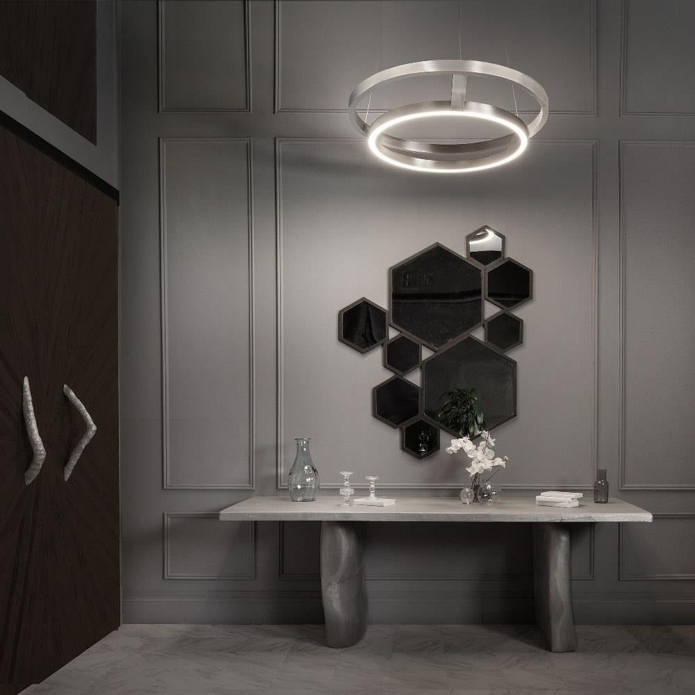Modern Forms - PD-32242-BK - Imperial - 82W 1 LED Chandelier In Modern Style-8.13 Inches Tall and 42 Inches Wide