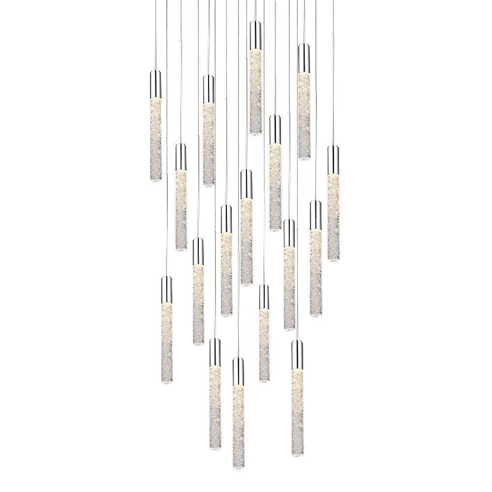 Modern Forms - PD-35615-PN - Magic-86W 15 LED Round Chandelier in Modern Style-23 Inches Wide by 11.8 Inches High