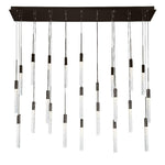 Modern Forms - PD-35623L-PN - Magic-120.5W 23 LED Linear Chandelier in Modern Style-12 Inches Wide by 11.8 Inches High