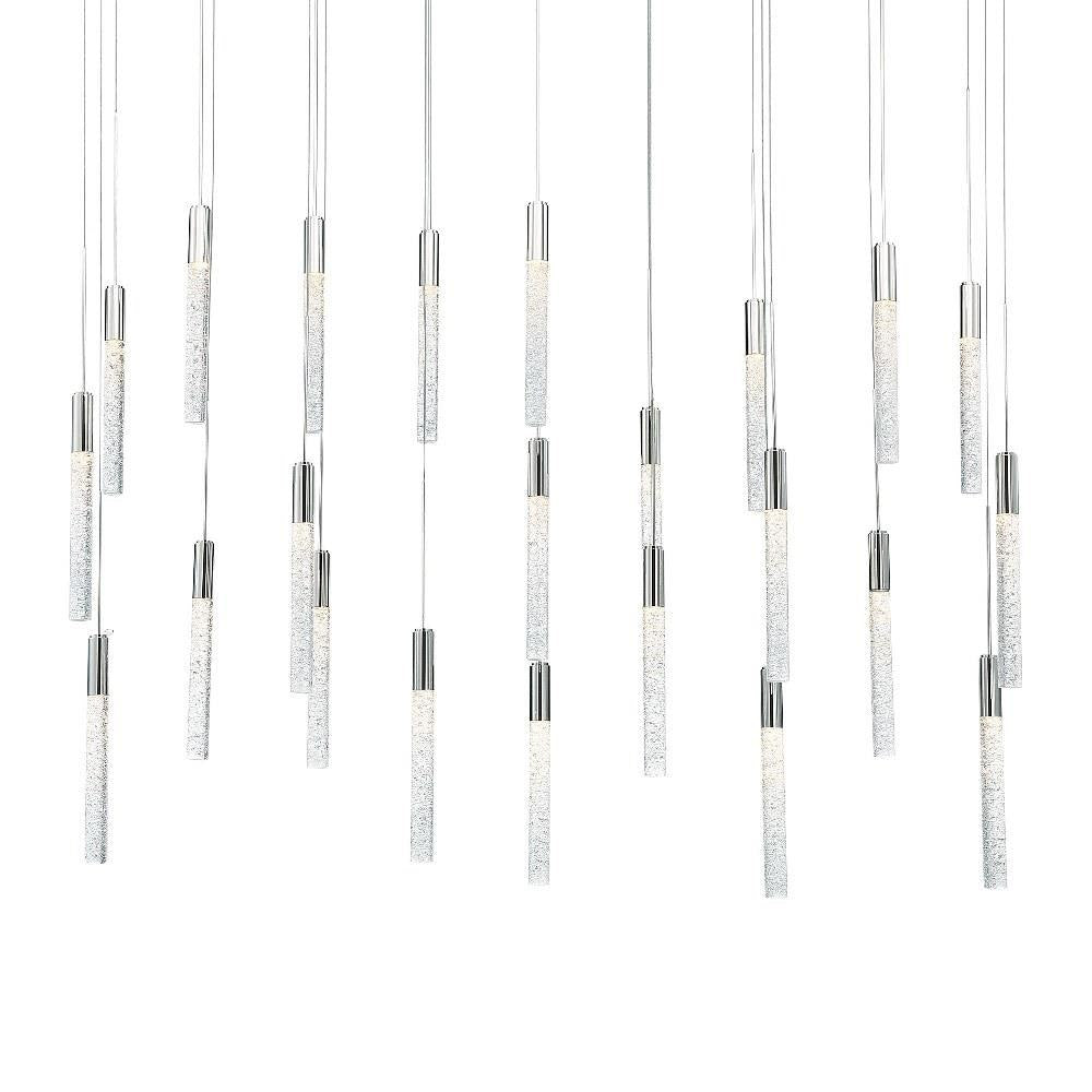 Modern Forms - PD-35623L-PN - Magic-120.5W 23 LED Linear Chandelier in Modern Style-12 Inches Wide by 11.8 Inches High