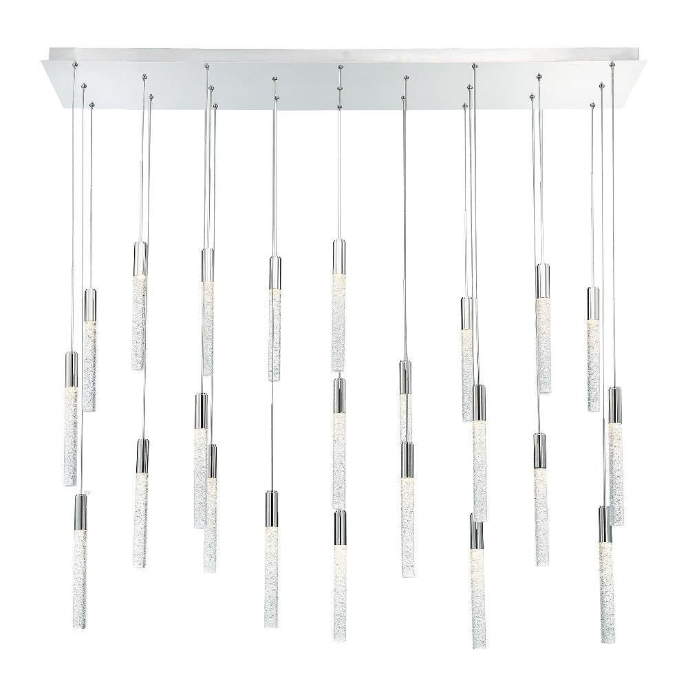 Modern Forms - PD-35623L-PN - Magic-120.5W 23 LED Linear Chandelier in Modern Style-12 Inches Wide by 11.8 Inches High