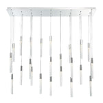 Modern Forms - PD-35623L-PN - Magic-120.5W 23 LED Linear Chandelier in Modern Style-12 Inches Wide by 11.8 Inches High