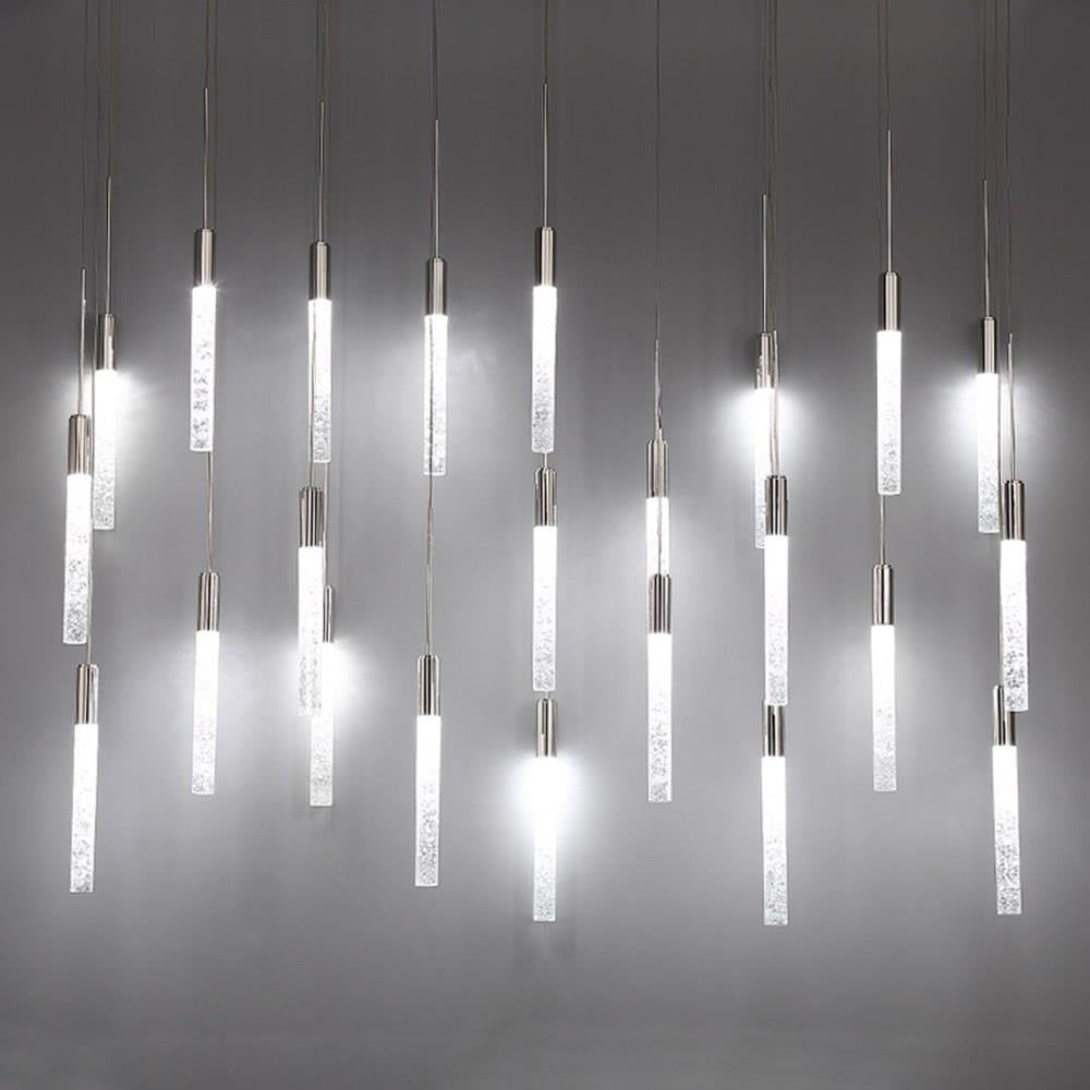 Modern Forms - PD-35623L-PN - Magic-120.5W 23 LED Linear Chandelier in Modern Style-12 Inches Wide by 11.8 Inches High