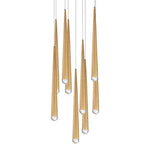 Modern Forms - PD-41709R-AB - Cascade-68W 9 LED Round Chandelier in Modern Style-17 Inches Wide by 37 Inches High