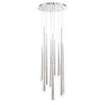 Modern Forms - PD-41709R-AB - Cascade-68W 9 LED Round Chandelier in Modern Style-17 Inches Wide by 37 Inches High