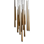 Modern Forms - PD-41715R-AB - Cascade-113W 15 LED Round Chandelier in Modern Style-23 Inches Wide by 37 Inches High