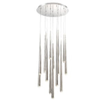 Modern Forms - PD-41715R-AB - Cascade-113W 15 LED Round Chandelier in Modern Style-23 Inches Wide by 37 Inches High