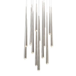 Modern Forms - PD-41715R-AB - Cascade-113W 15 LED Round Chandelier in Modern Style-23 Inches Wide by 37 Inches High