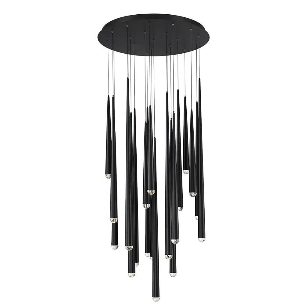 Modern Forms - PD-41721R-AB - Cascade-158W 21 LED Round Chandelier in Modern Style-26 Inches Wide by 37 Inches High