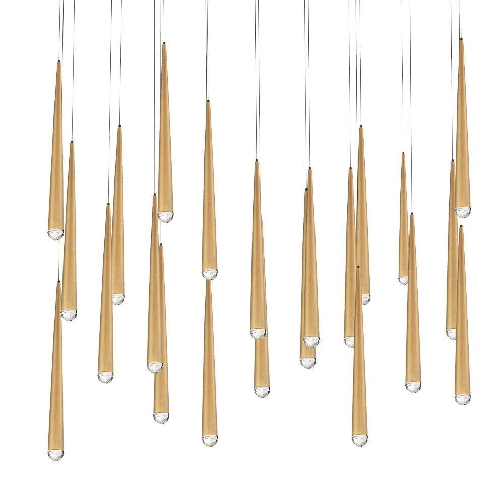 Modern Forms - PD-41723L - Cascade-173W 23 LED Linear Chandelier in Modern Style-12 Inches Wide by 37 Inches High