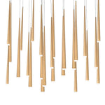 Modern Forms - PD-41823L-PN - Cascade-173W 23 LED Linear Chandelier in Modern Style-12 Inches Wide by 28 Inches High