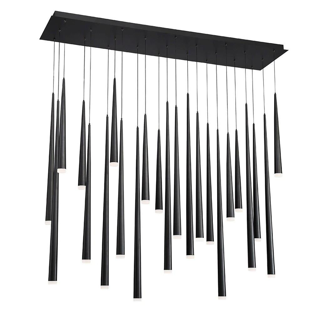 Modern Forms - PD-41823L-PN - Cascade-173W 23 LED Linear Chandelier in Modern Style-12 Inches Wide by 28 Inches High