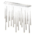 Modern Forms - PD-41823L-PN - Cascade-173W 23 LED Linear Chandelier in Modern Style-12 Inches Wide by 28 Inches High