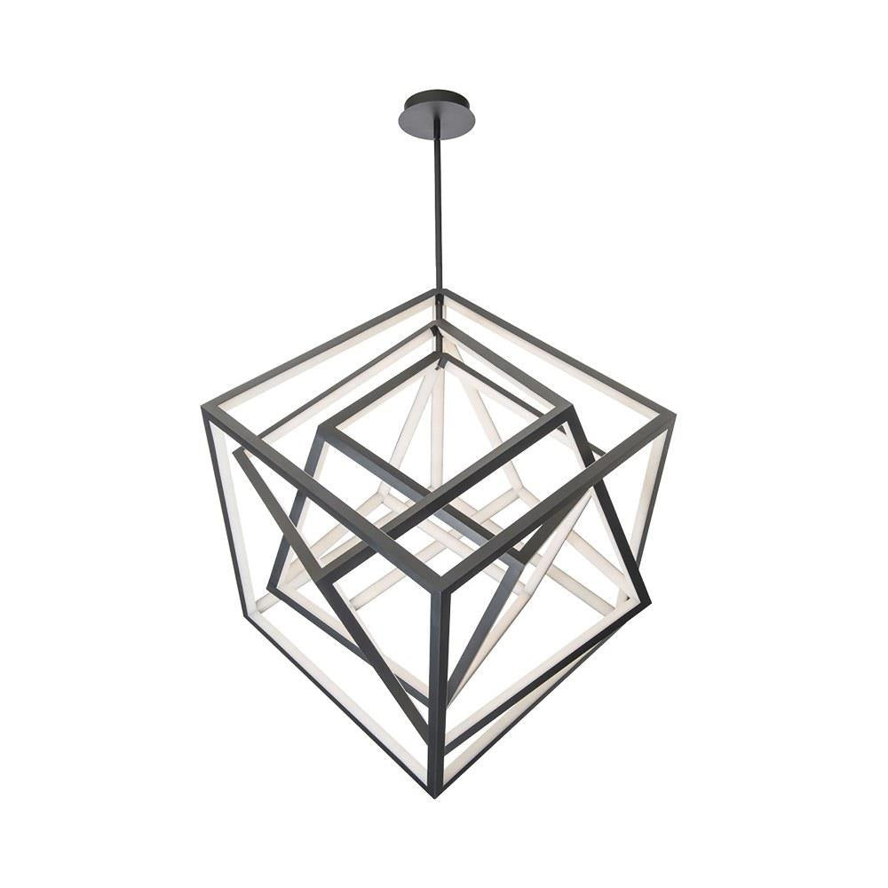 dweLED - PD-51030-BK - Atlas - 30 Inch 30W 1 Led Chandelier