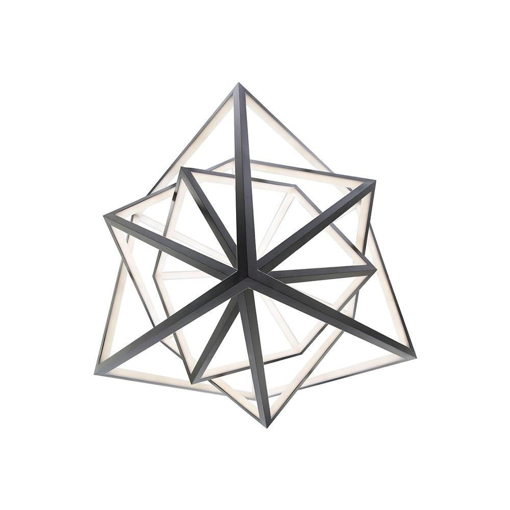 dweLED - PD-51030-BK - Atlas - 30 Inch 30W 1 Led Chandelier
