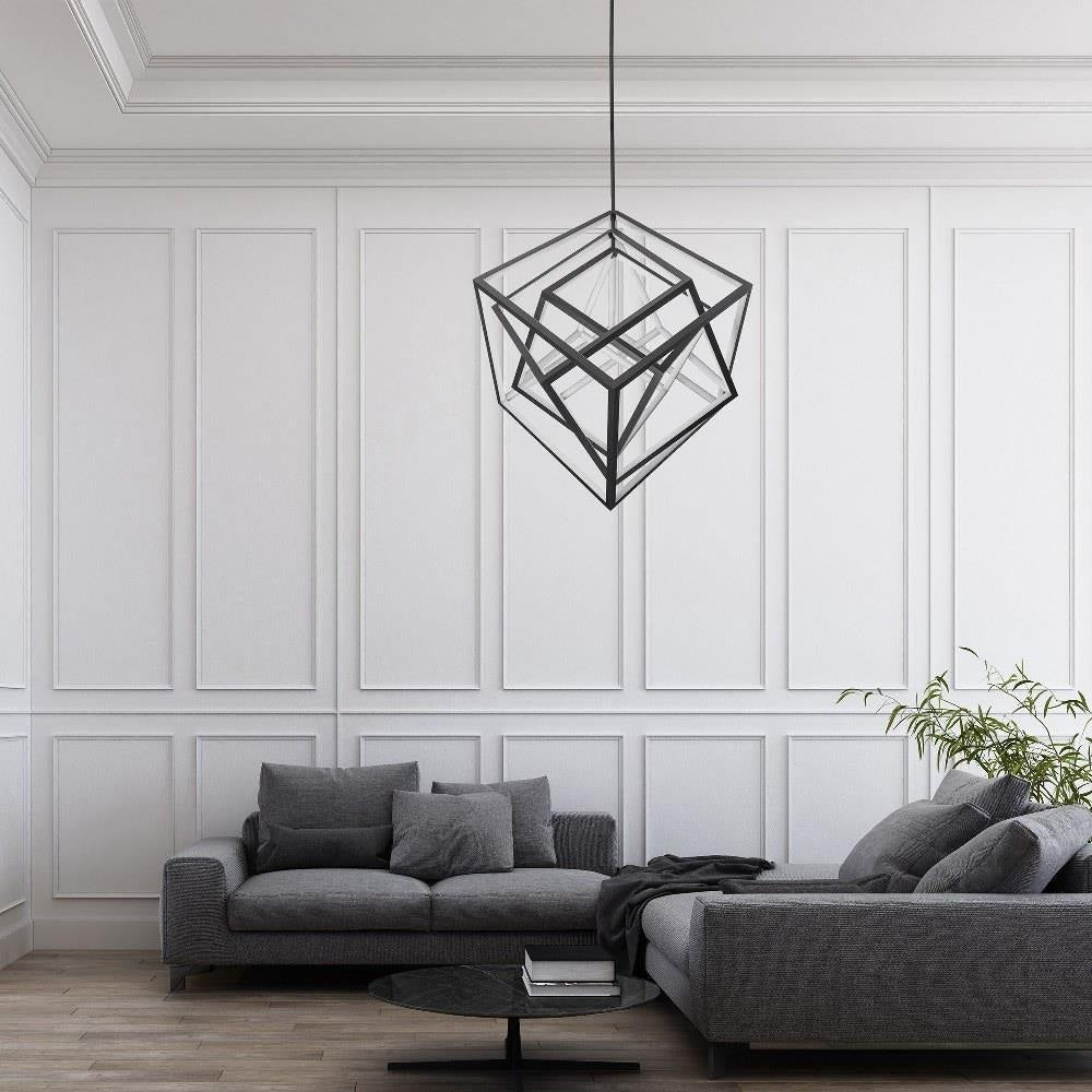 dweLED - PD-51041-BK - Atlas - 41.63 Inch 42W 1 Led Chandelier