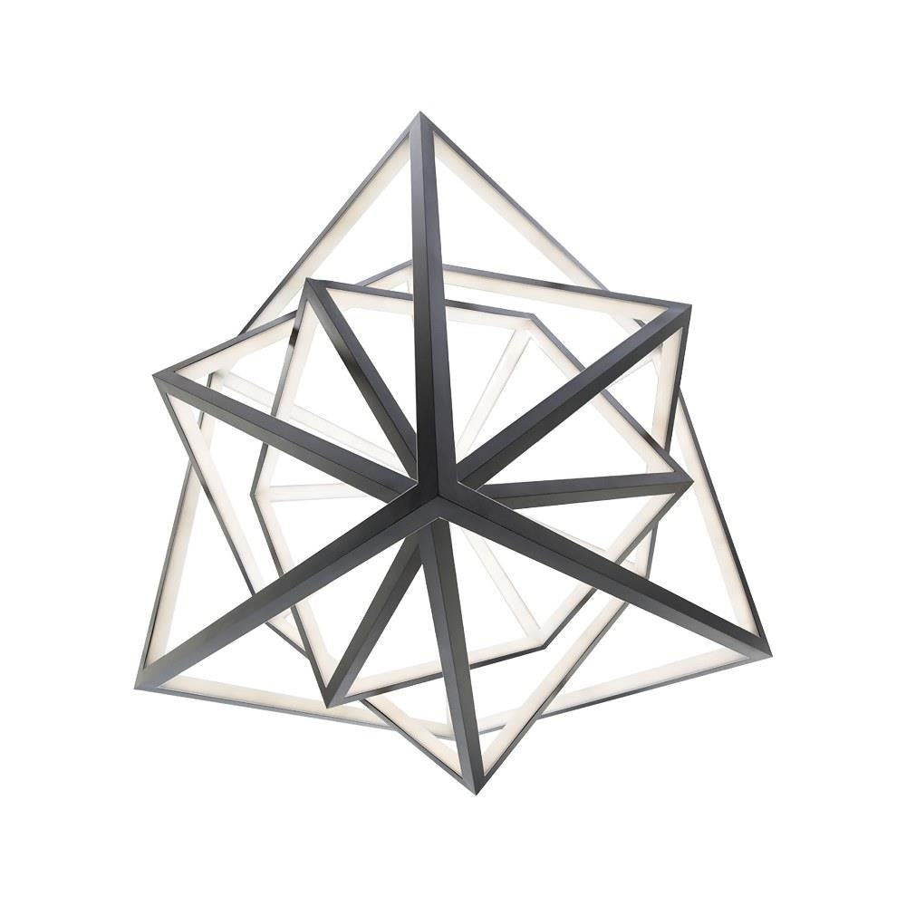 dweLED - PD-51041-BK - Atlas - 41.63 Inch 42W 1 Led Chandelier