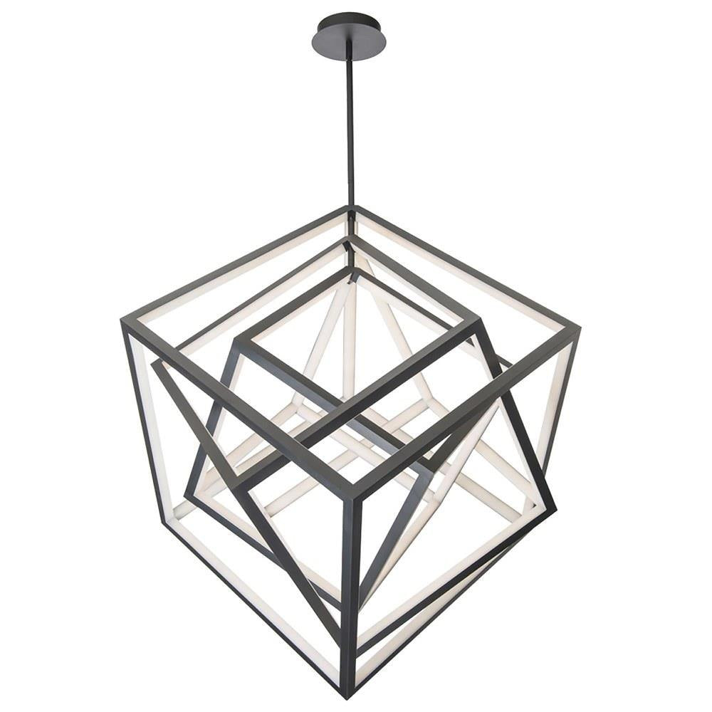 dweLED - PD-51050-BK - Atlas - 50 Inch 60W 1 Led Chandelier