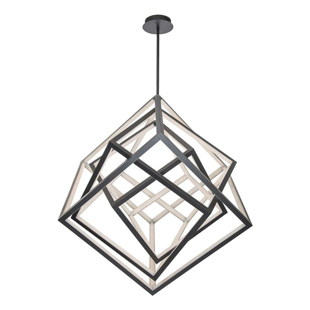 dweLED - PD-51050-BK - Atlas - 50 Inch 60W 1 Led Chandelier