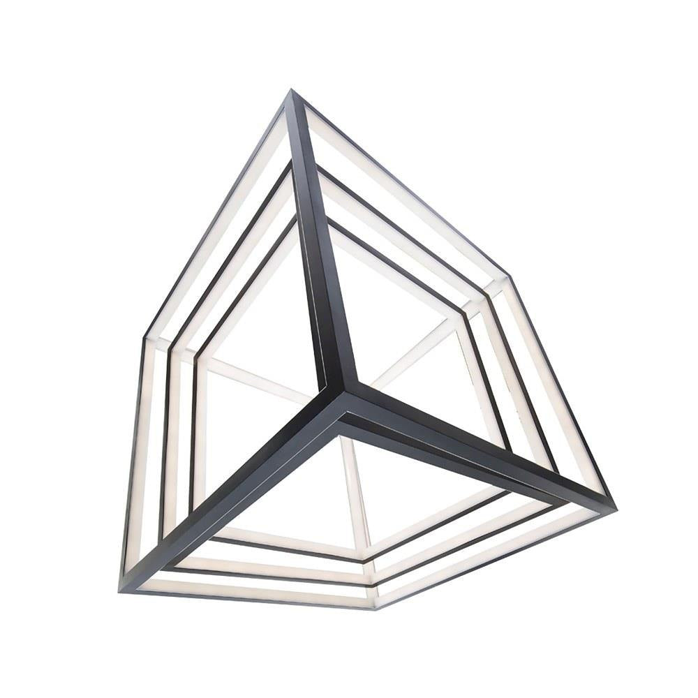 dweLED - PD-51050-BK - Atlas - 50 Inch 60W 1 Led Chandelier