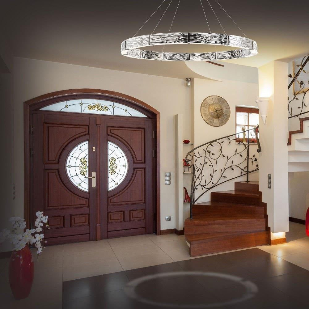 Modern Forms - PD-56748-PN - Zelda-75W 12 LED Chandelier in Contemporary Style-48 Inches Wide by 3.3 Inches High