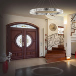 Modern Forms - PD-56748-PN - Zelda-75W 12 LED Chandelier in Contemporary Style-48 Inches Wide by 3.3 Inches High