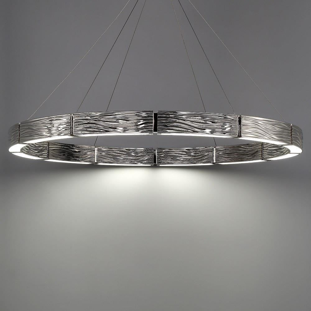 Modern Forms - PD-56748-PN - Zelda-75W 12 LED Chandelier in Contemporary Style-48 Inches Wide by 3.3 Inches High