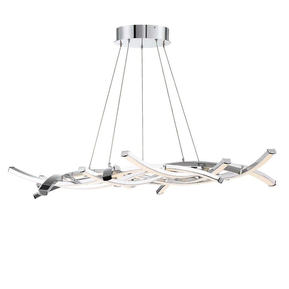 dweLED - PD-60944-CH - Divergence - 43.75 Inch 90W 9 Led Chandelier