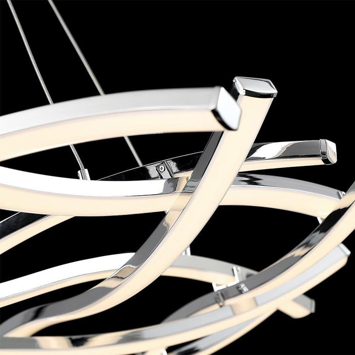 dweLED - PD-60944-CH - Divergence - 43.75 Inch 90W 9 Led Chandelier
