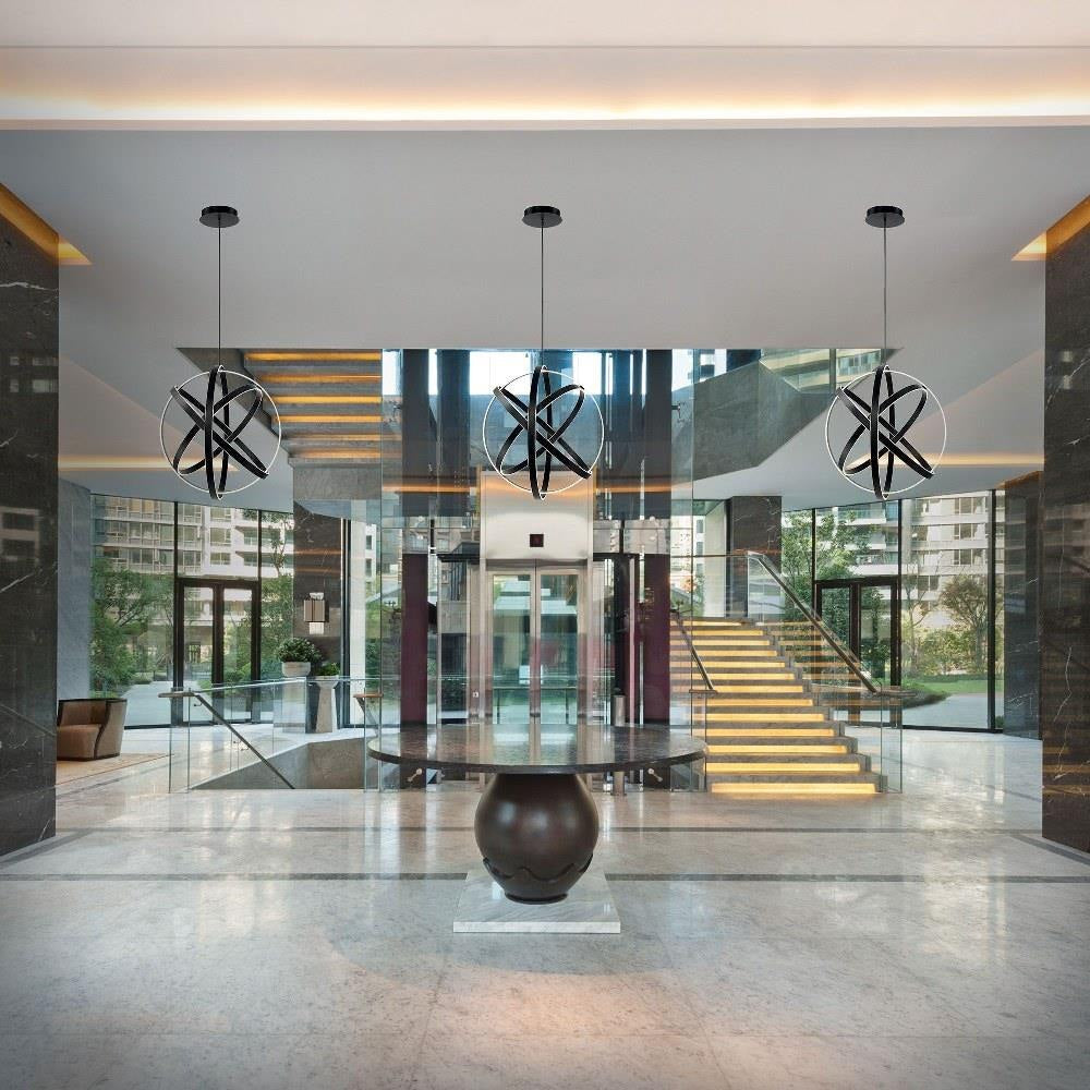 Modern Forms - PD-61738-TT - Kinetic-202W 1 LED Chandelier in Contemporary Style-38 Inches Wide by 38 Inches High