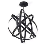 Modern Forms - PD-61760-BK - Kinetic-300W 1 LED Chandelier in Contemporary Style-60 Inches Wide by 60 Inches High