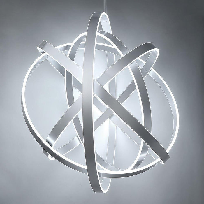 Modern Forms - PD-61760-BK - Kinetic-300W 1 LED Chandelier in Contemporary Style-60 Inches Wide by 60 Inches High