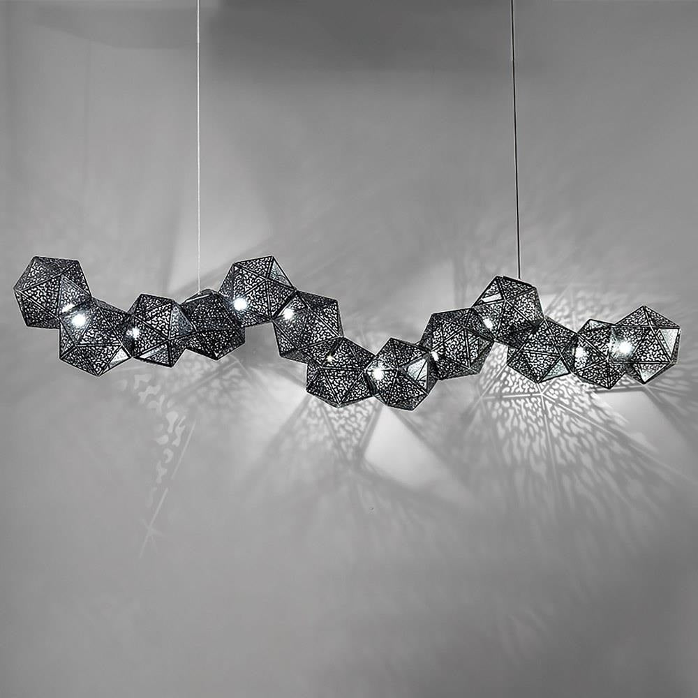 Modern Forms - PD-62864-BK - Riddle-34W 13 LED Linear Pendant in Contemporary Style-64 Inches Wide by 15 Inches High