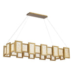Modern Forms - PD-66048-AB - Fury-45W 24 LED Rectangular Chandelier in Mid-Century Modern Style-18 Inches Wide by 8 Inches High