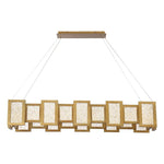Modern Forms - PD-66048-AB - Fury-45W 24 LED Rectangular Chandelier in Mid-Century Modern Style-18 Inches Wide by 8 Inches High