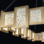 Modern Forms - PD-66048-AB - Fury-45W 24 LED Rectangular Chandelier in Mid-Century Modern Style-18 Inches Wide by 8 Inches High